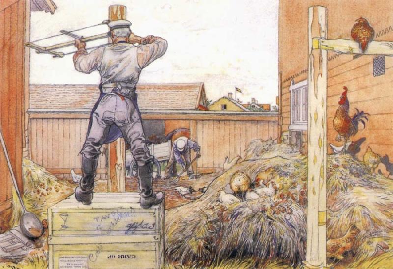 Carl Larsson The Manure Pile China oil painting art